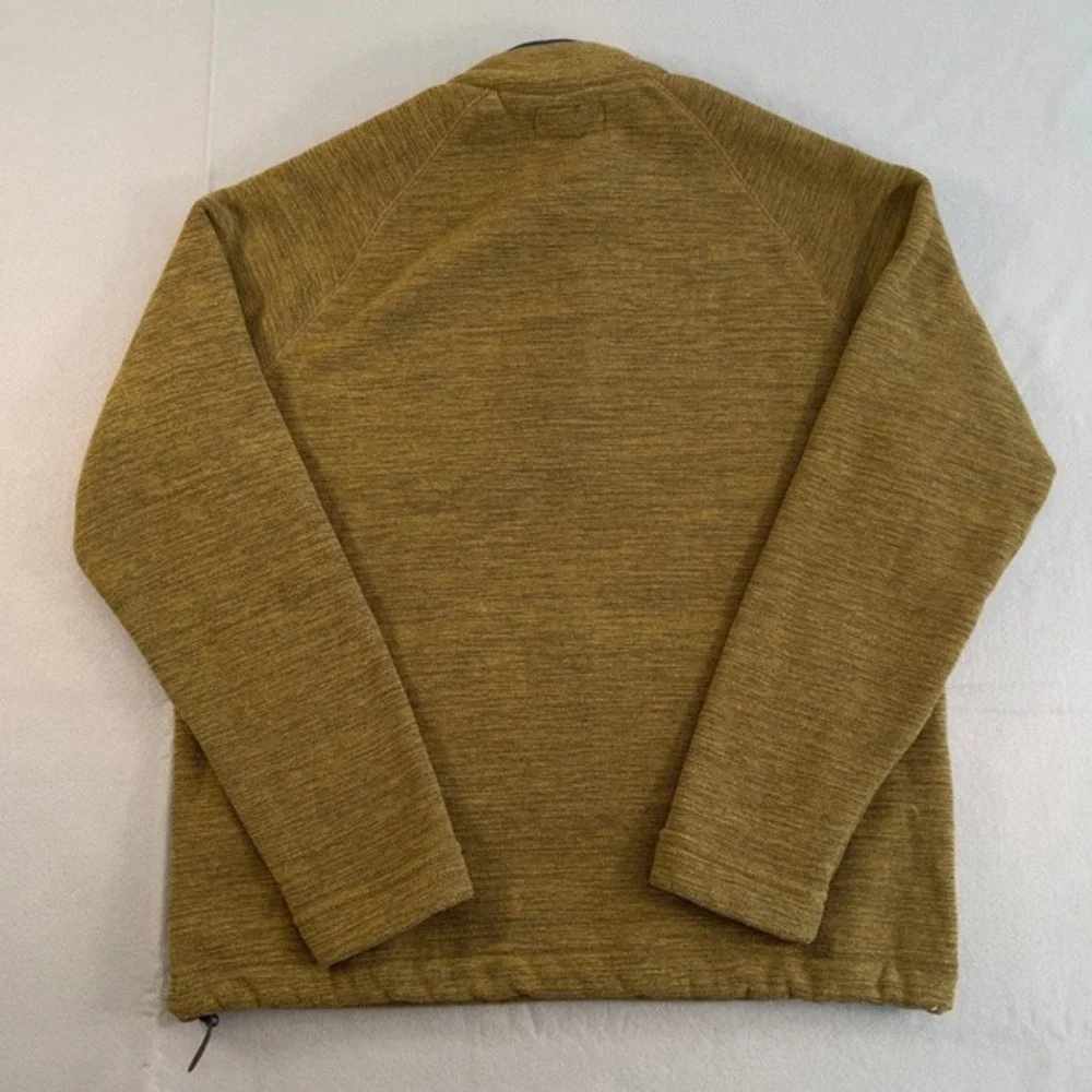 Bonobos‎ Mens Pullover 1/4 Zip Fleece Sweater Olive Green Gorilla Logo Size M